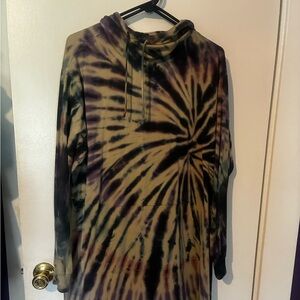 Torrid Tie-Dye Hoodie Dress Size 1